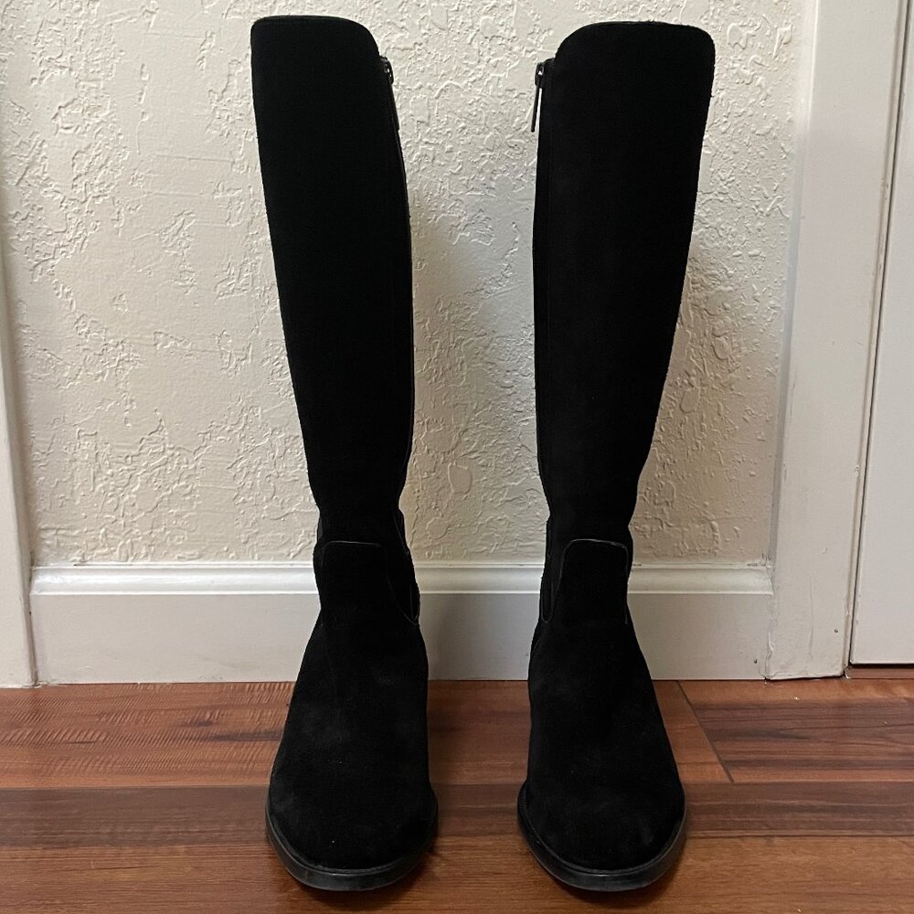 Aquatalia Black Suede Boots Size 7.5